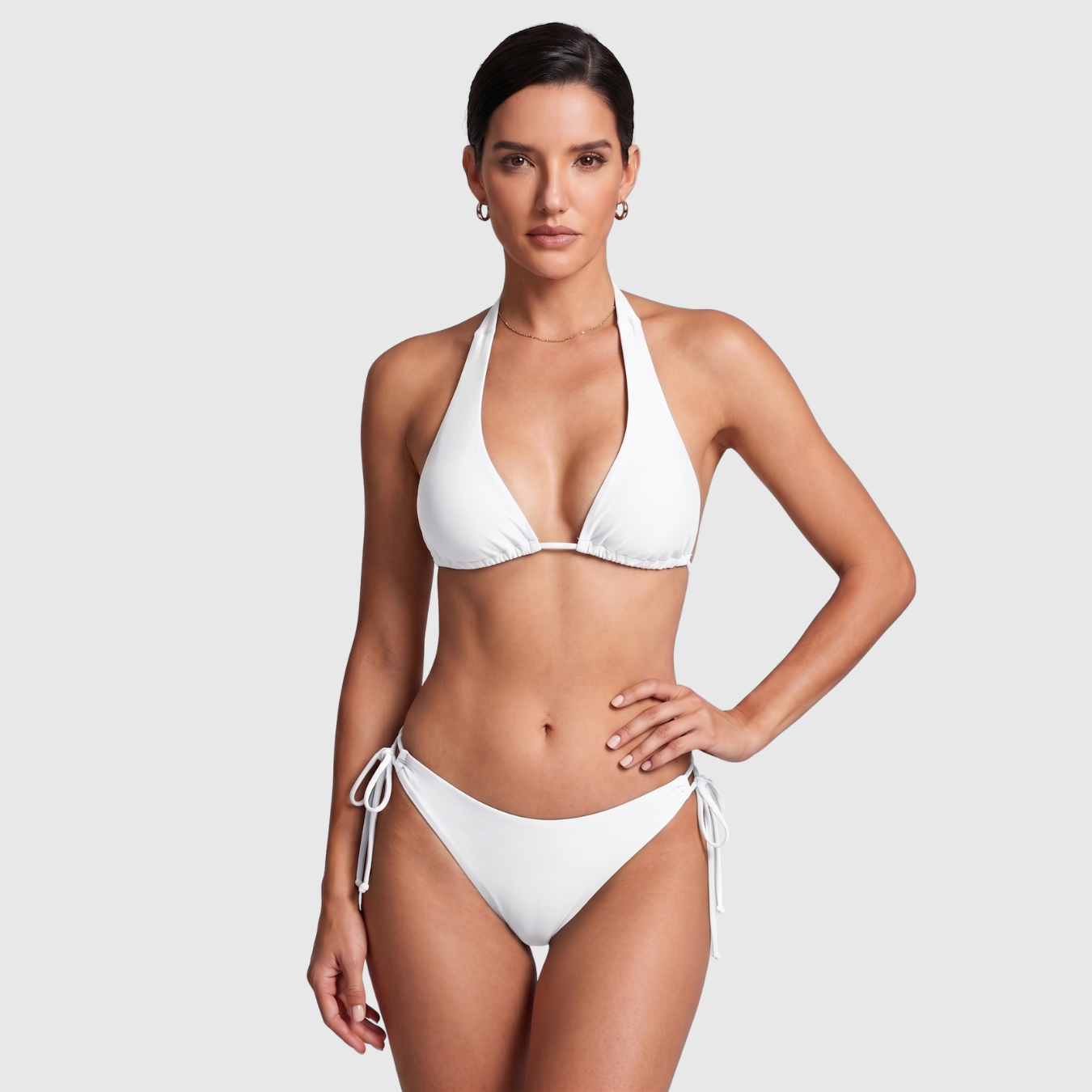 Bikini triangle femme deux pièces à nouer