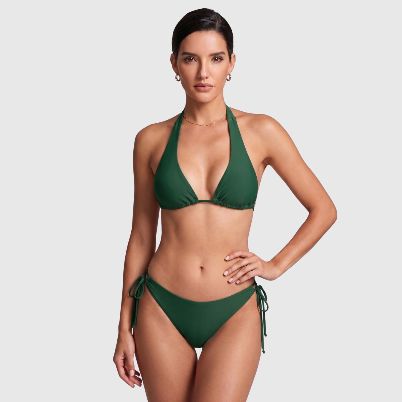 Bikini triangle femme deux pièces à nouer