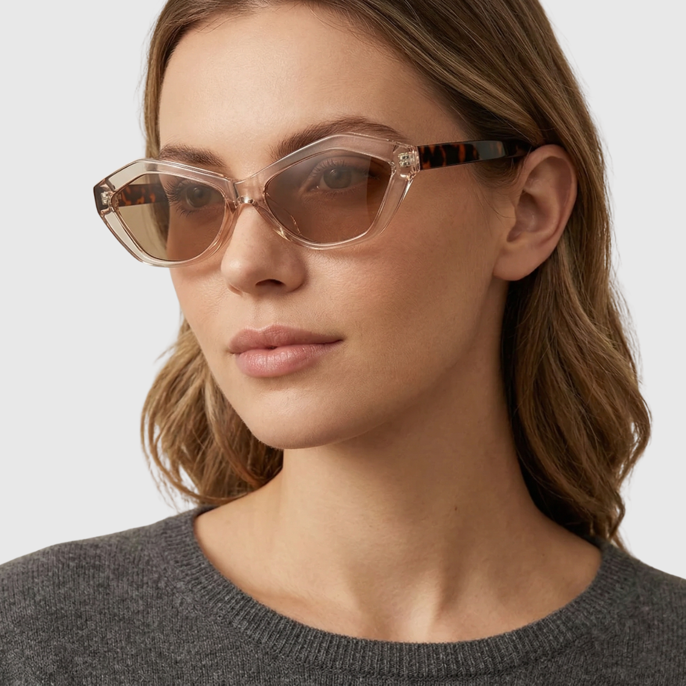 Lunettes de soleil femme protection UV monture épaisse style oversized tendance