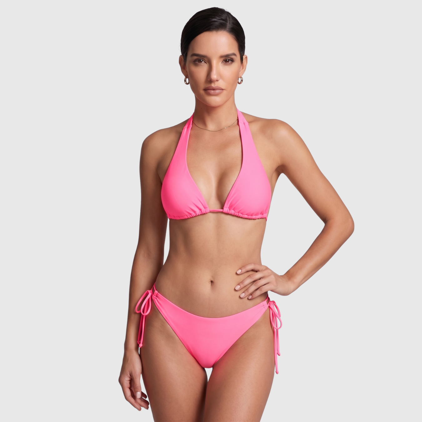 Bikini triangle femme deux pièces à nouer