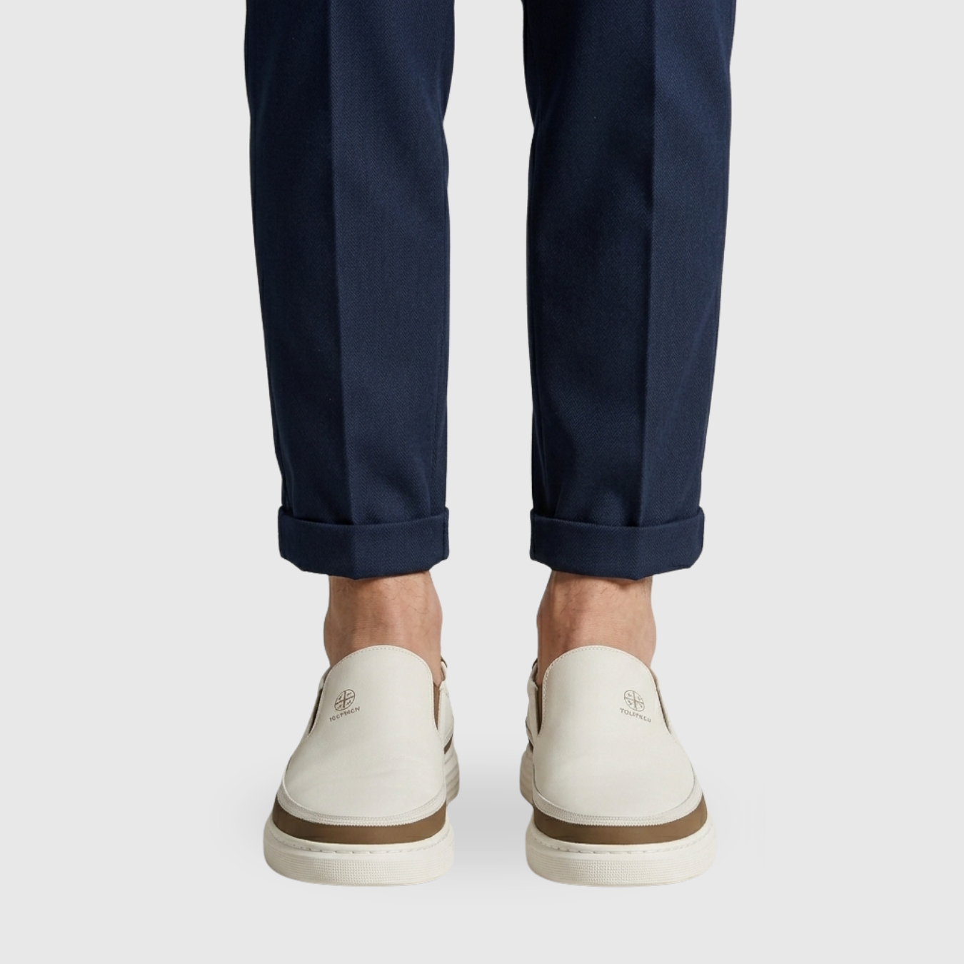 Mocassins homme sans lacets semelle épaisse style casual urbain
