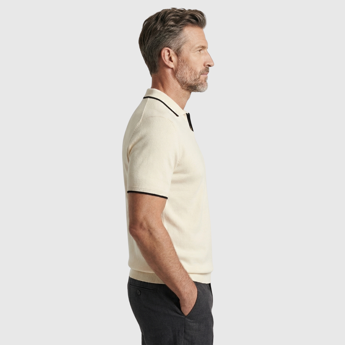 Polo femme sans manches coupe ajustée col polo sans boutons été