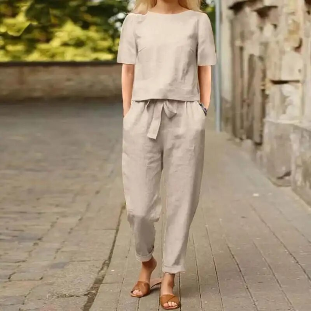 Ensemble femme léger printemps été confort et style