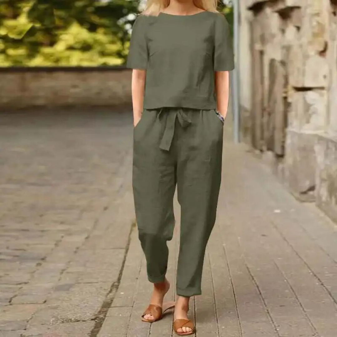 Ensemble femme léger printemps été confort et style