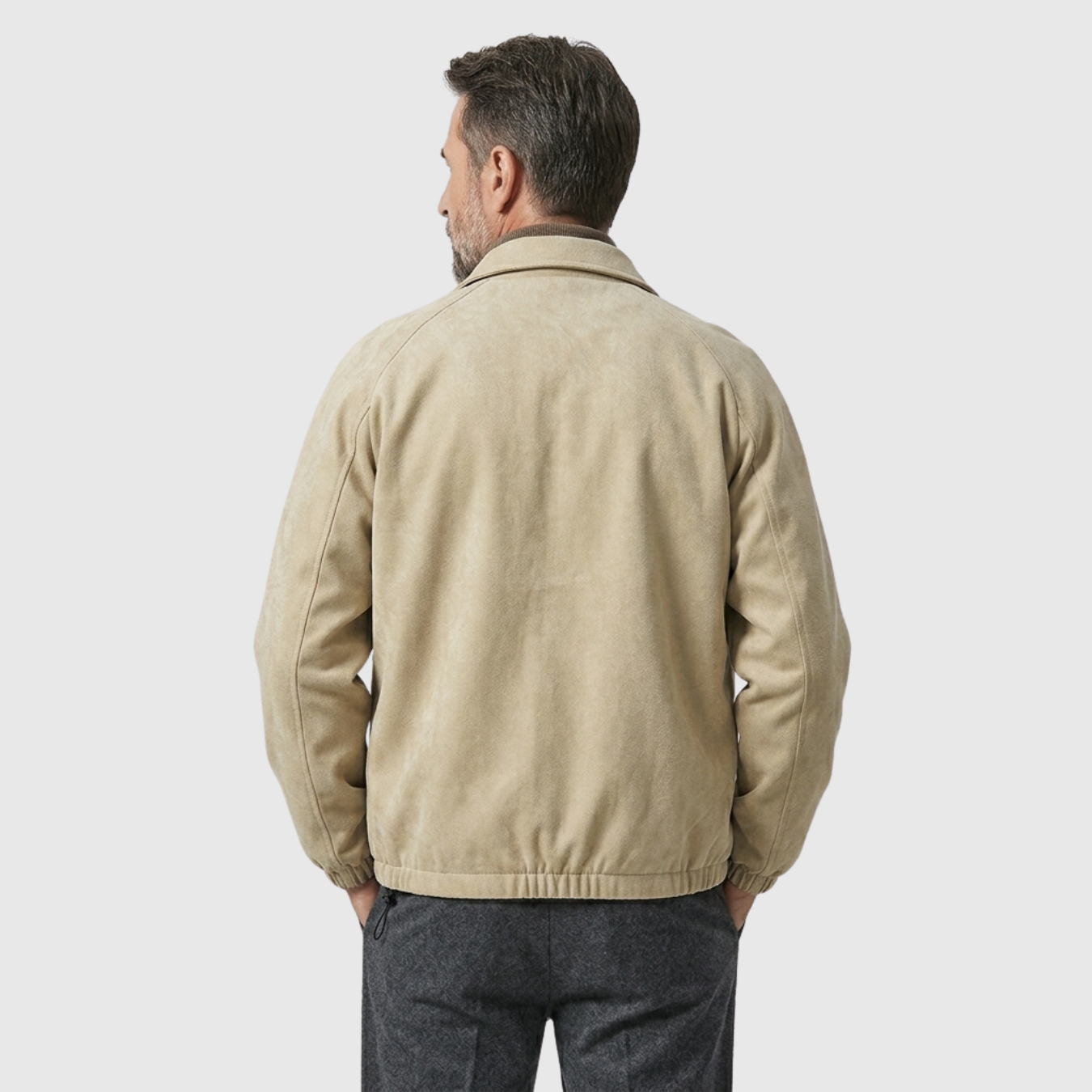 Blouson bomber homme oversize fermeture zippée coupe ample