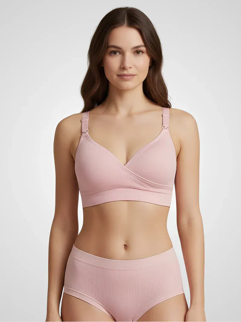 Soutien-Gorge Allaitement Wrap Sans Couture Maintien Doux