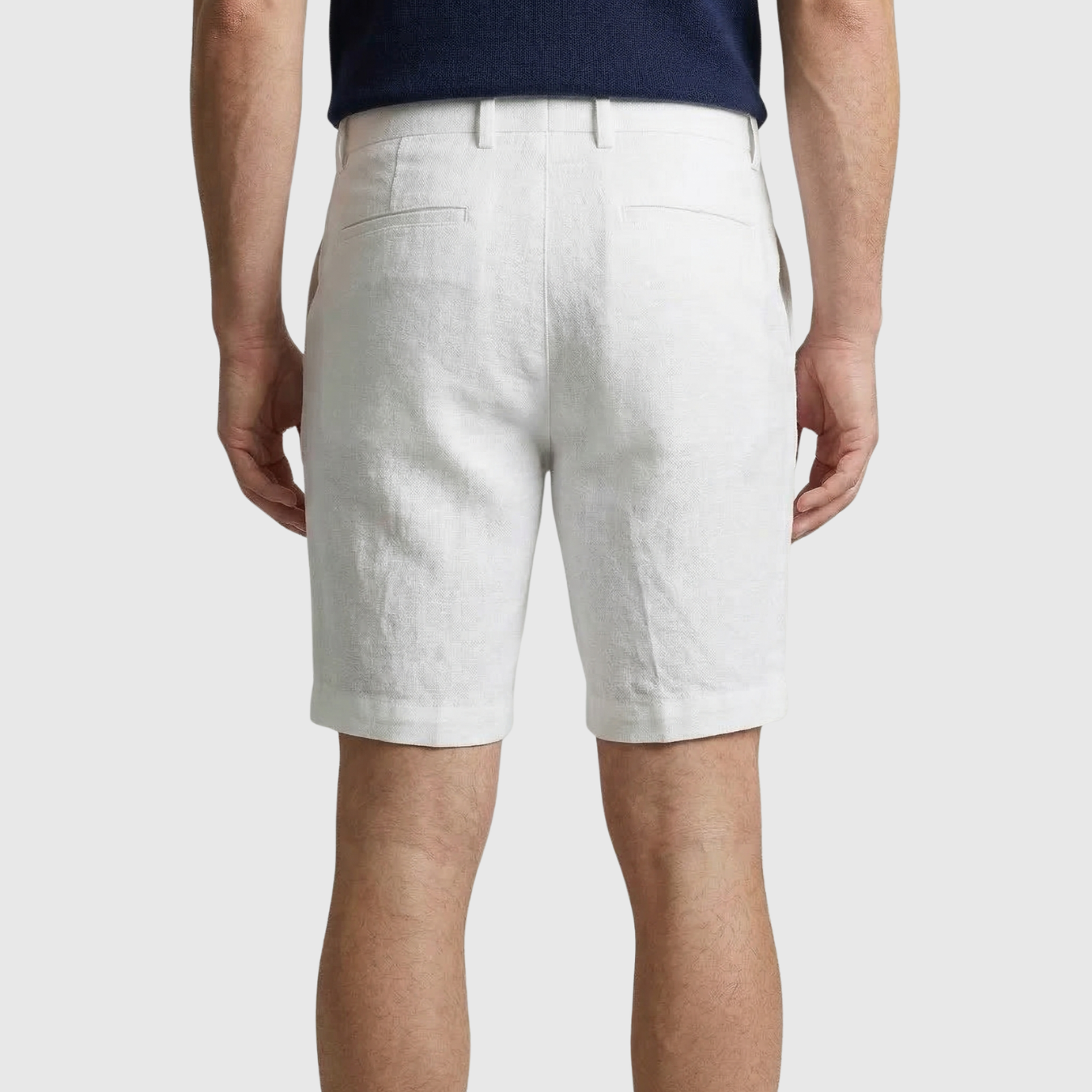 Short homme lin coupe décontractée taille élastique été léger