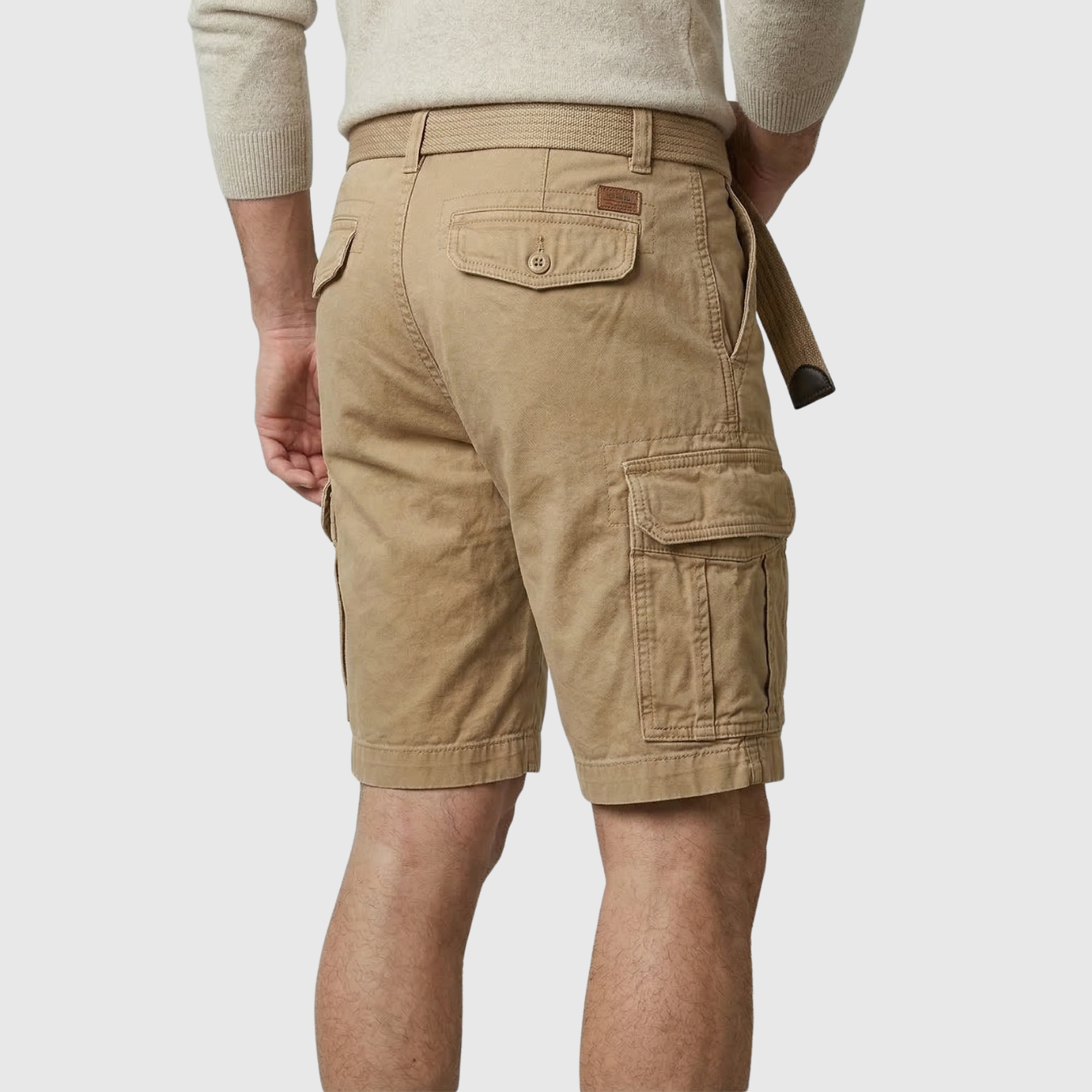 Short cargo homme multi-poches coupe droite short utilitaire été