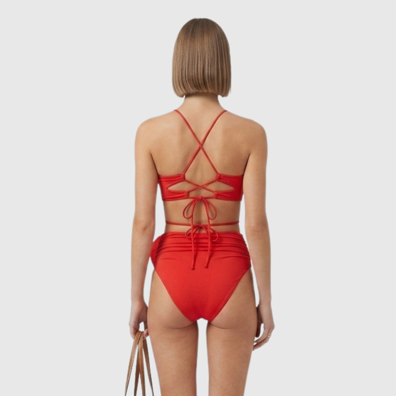 Bikini femme dos nu deux pièces à lanières