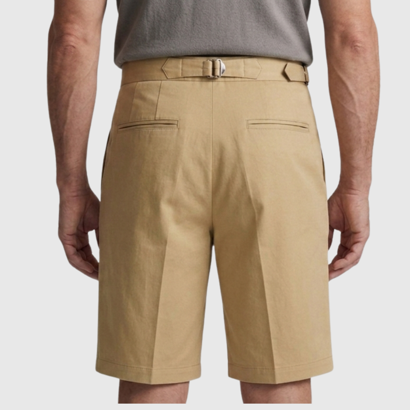 Short homme taille haute à pinces coupe ample