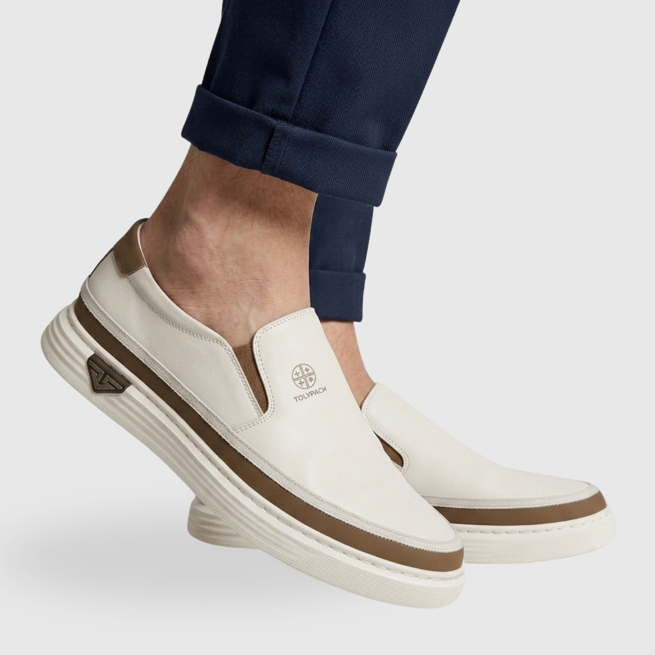 Mocassins homme sans lacets semelle épaisse style casual urbain