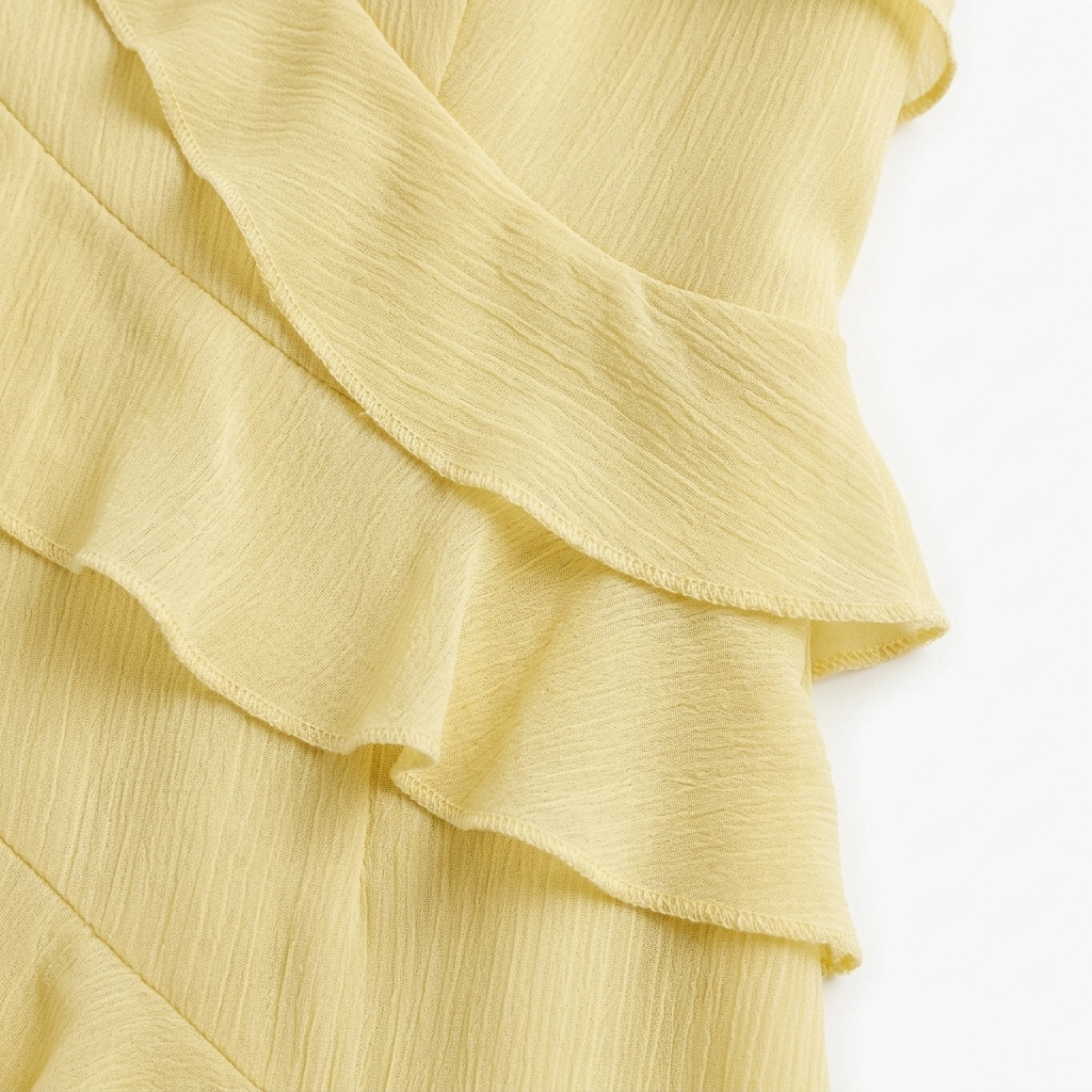 Robe longue à étages femme — col licou V pour soirée et fête — vacances