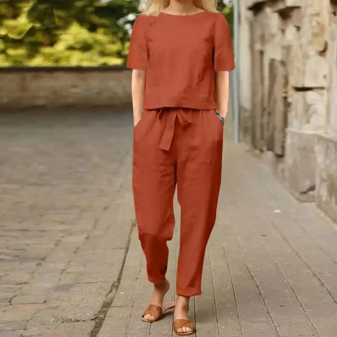 Ensemble femme léger printemps été confort et style