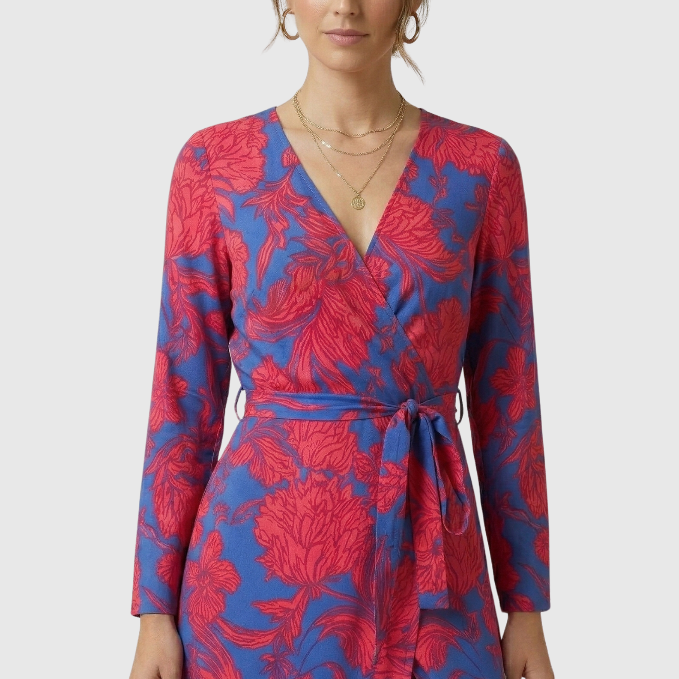 Robe longue femme fluide col en V sans manches coupe ample été