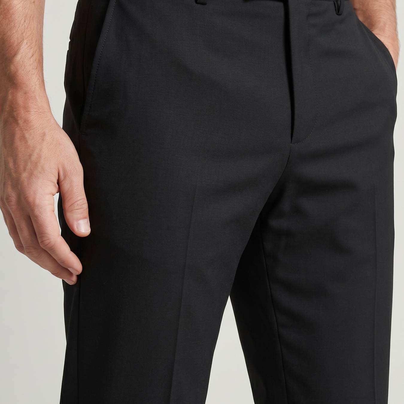 Pantalon homme stretch coupe ajustée habillée