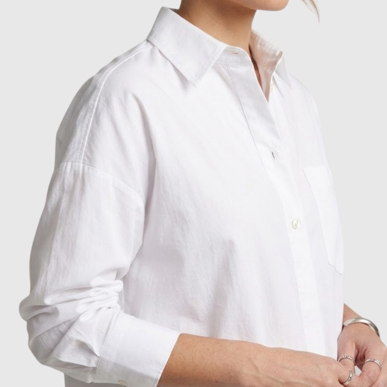 Chemise femme longue manches longues col chemise coupe ample boutonnée