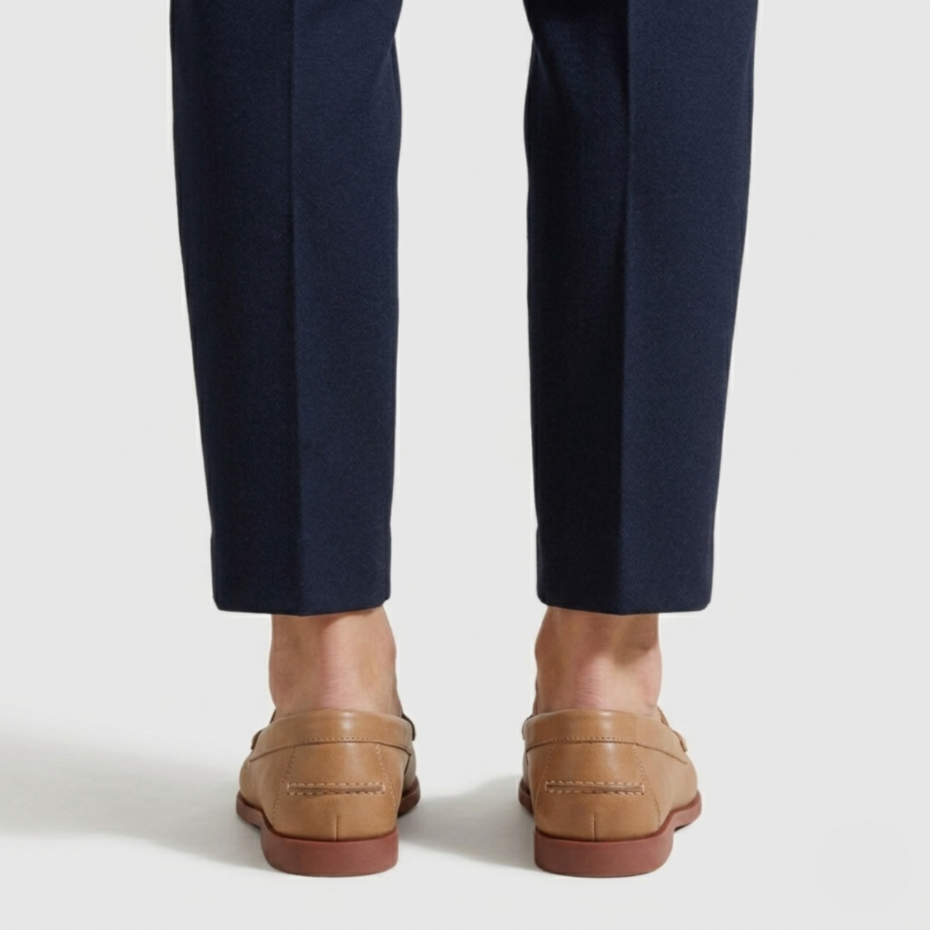 Mocassins femme classiques sans lacets couture apparente