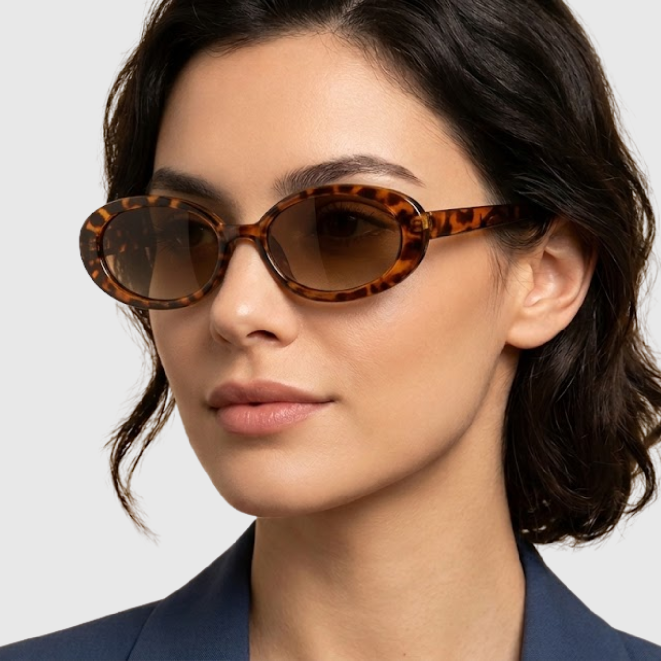 Lunettes de soleil femme protection UV monture large style oversize