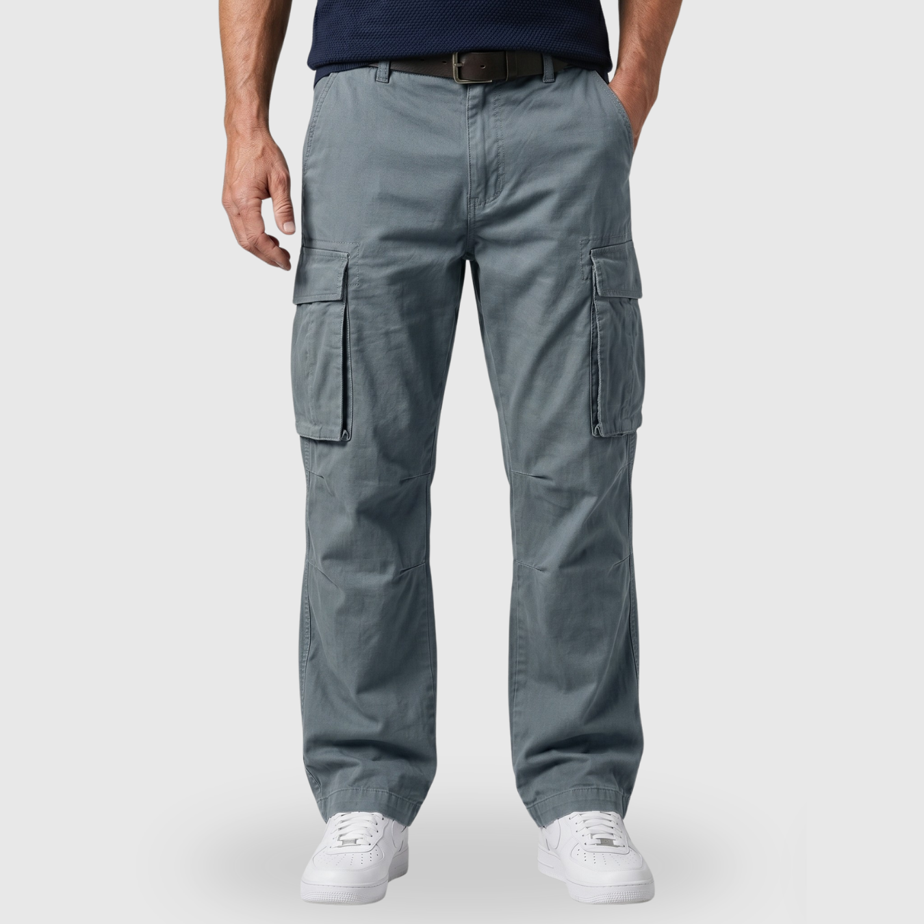 Pantalon cargo homme coupe ample à poches multiples style streetwear