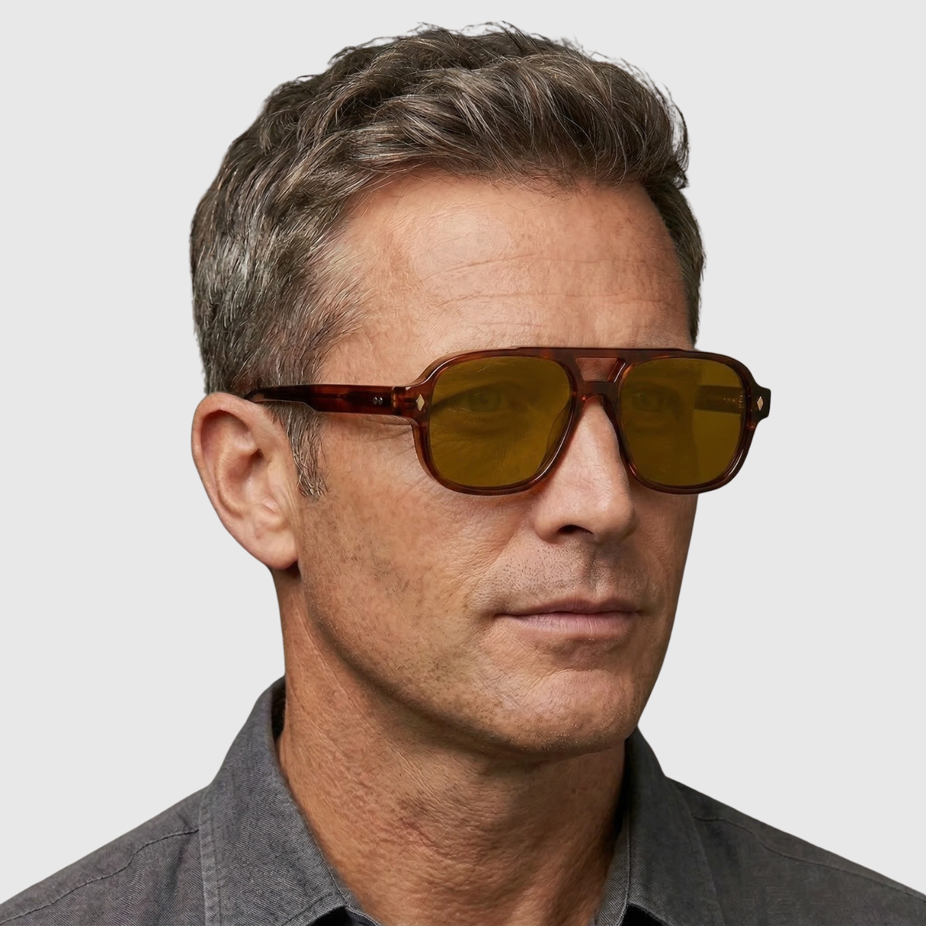 Lunettes de soleil oversize unisexe monture large style rétro UV400