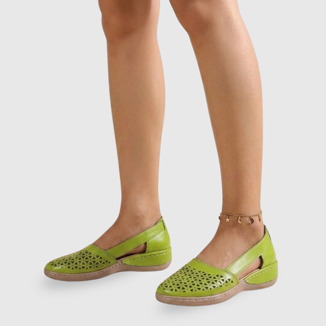 Mocassins femme ajourés semelle compensée confort marche