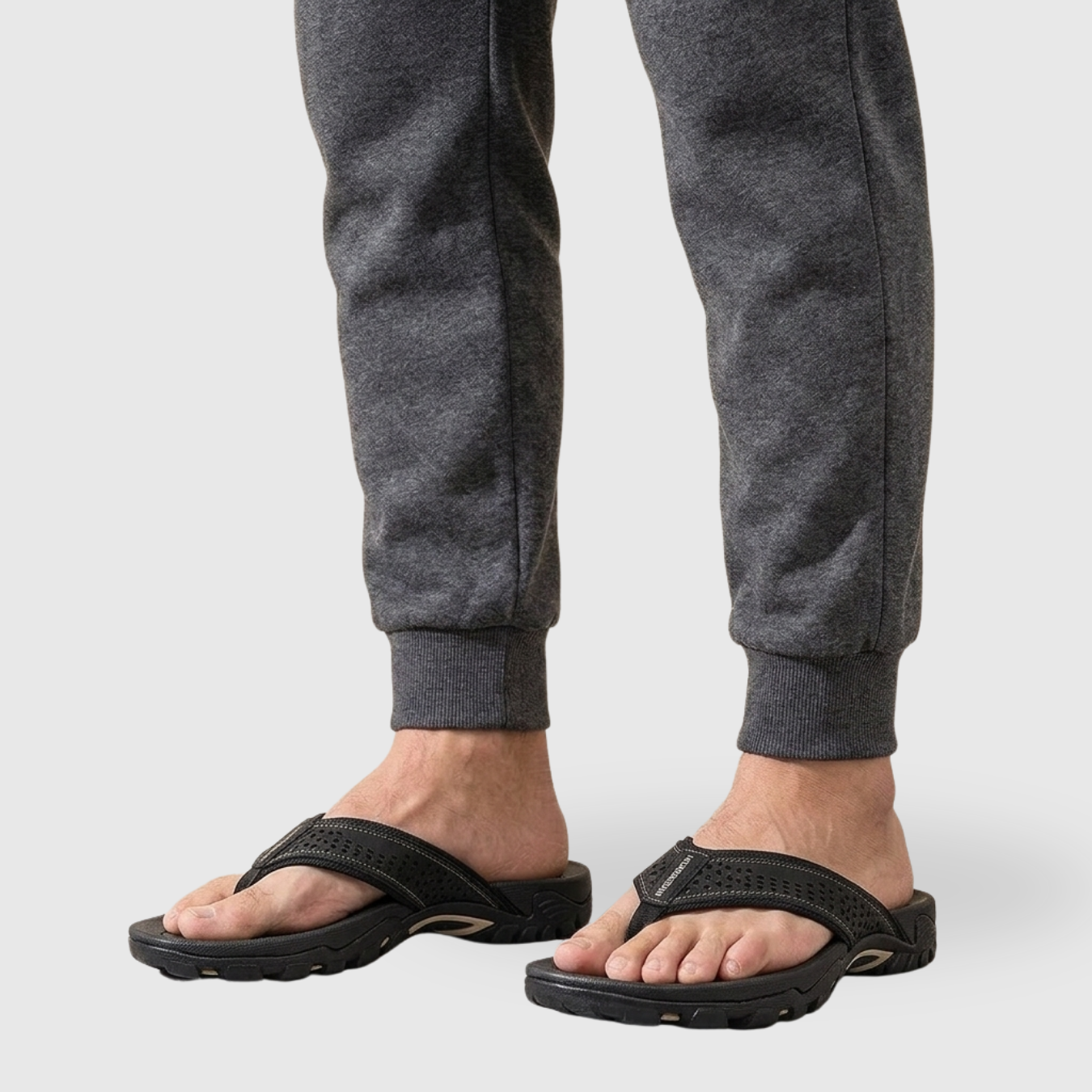 Tongs homme semelle ergonomique brides larges antidérapantes