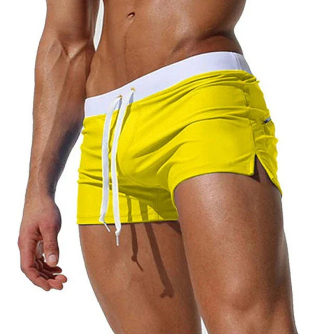 Short de bain homme léger séchage rapide cordon