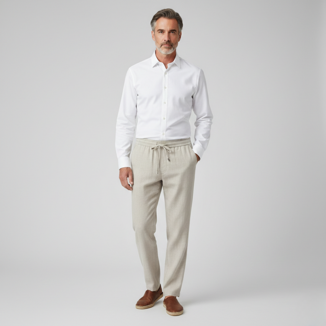 Pantalon court en lin Haru