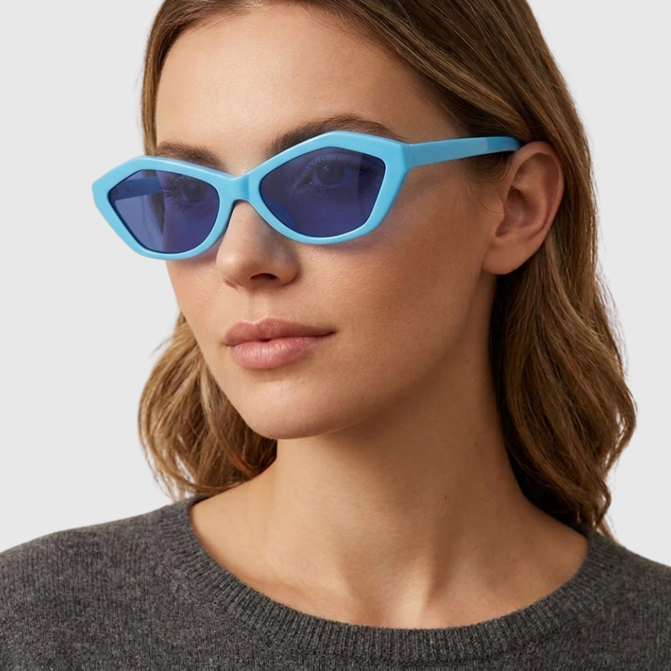 Lunettes de soleil femme protection UV monture épaisse style oversized tendance