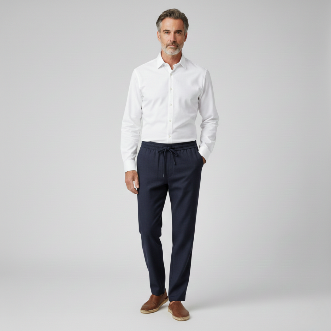 Pantalon court en lin Haru
