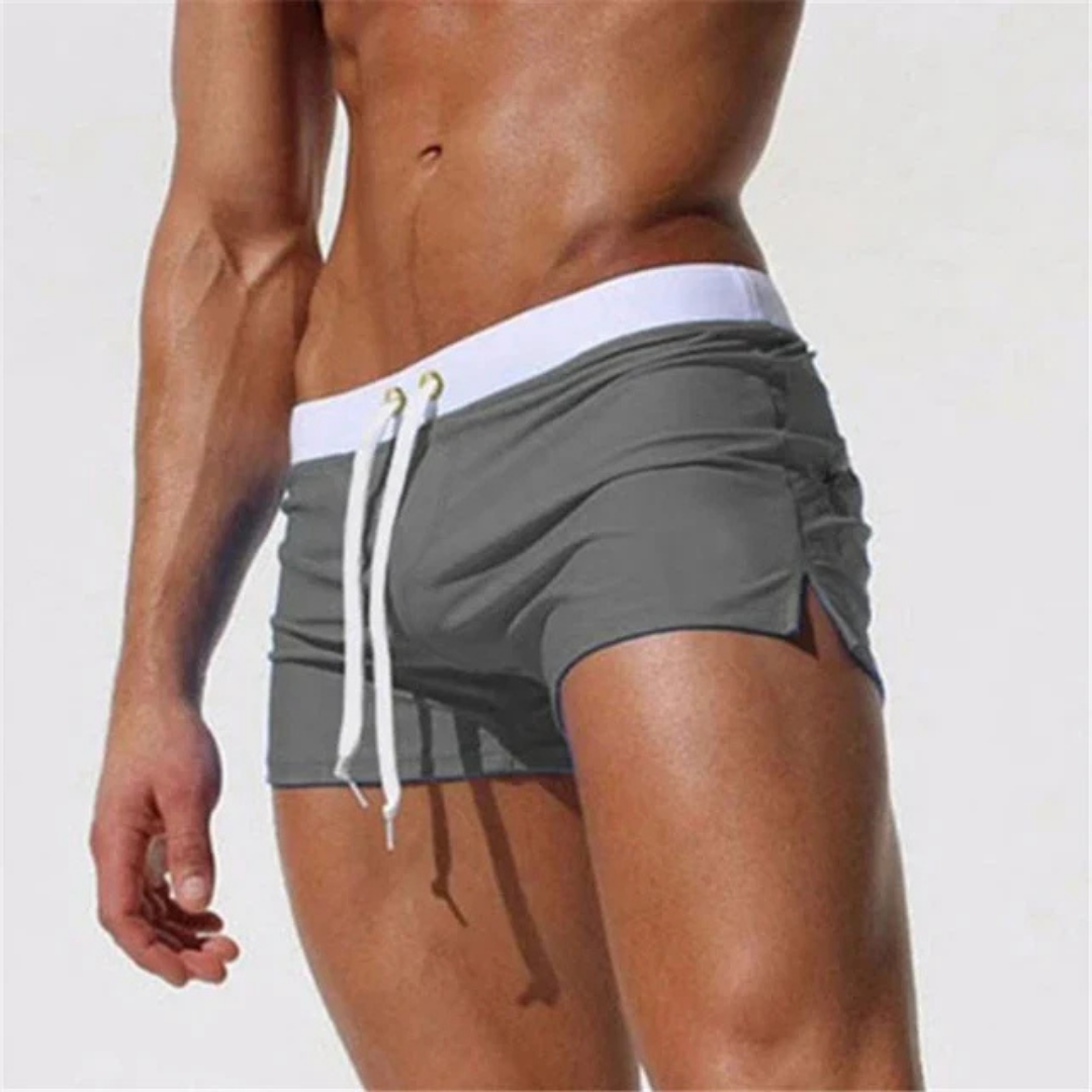 Short de bain homme léger séchage rapide cordon