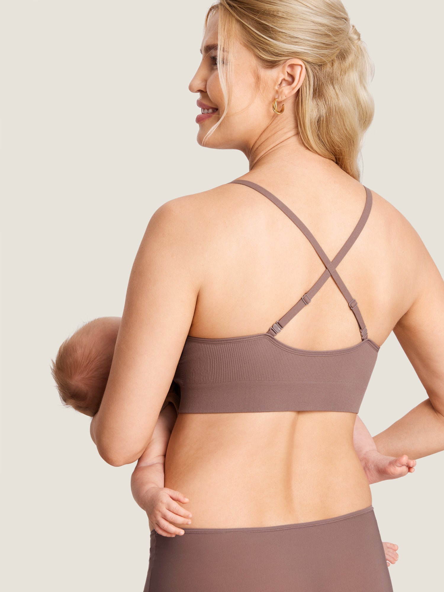Brassière Allaitement Côtelée Confort Nuit Sans Armature