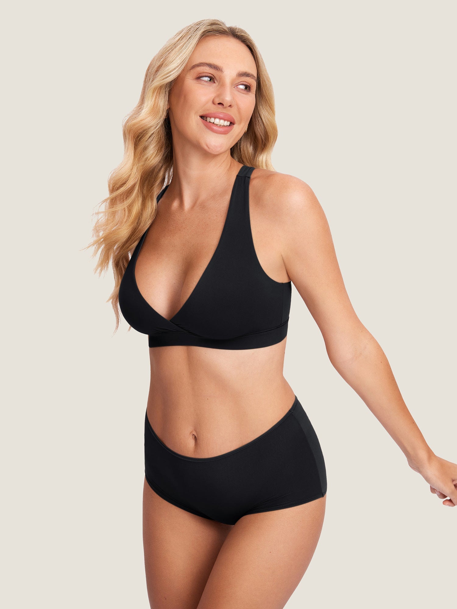 Soutien-Gorge Allaitement Croisé Dos Nageur Sans Armature