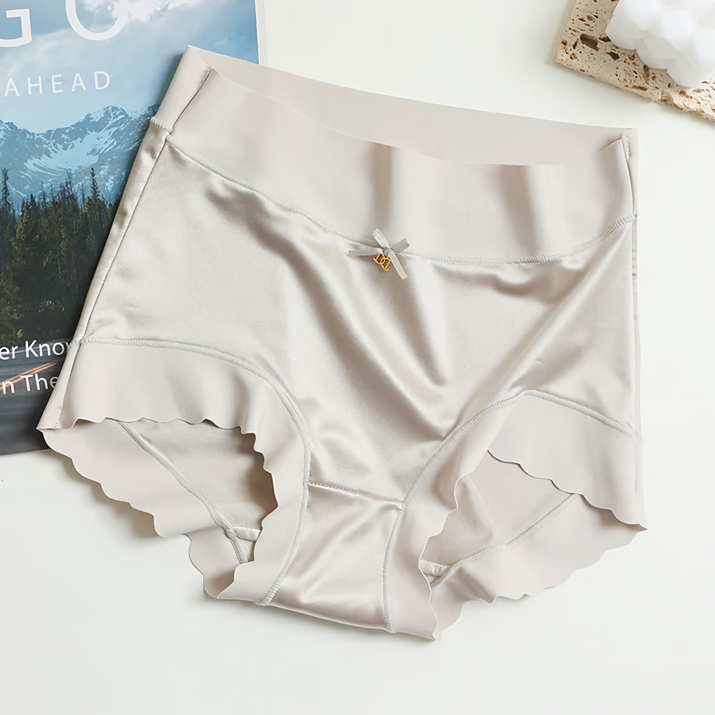 Lot 5 culottes femme satin sans coutures coupe régulière