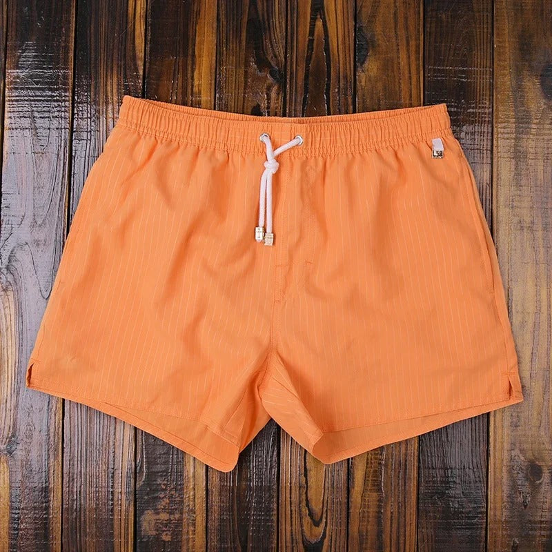 Short de bain homme séchage rapide motif rayures