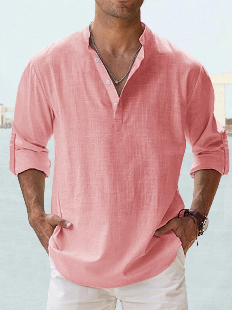 Chemise Homme Légère Manches Longues Été Casual