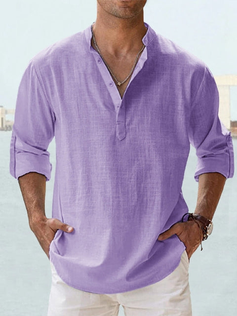 Chemise Homme Légère Manches Longues Été Casual