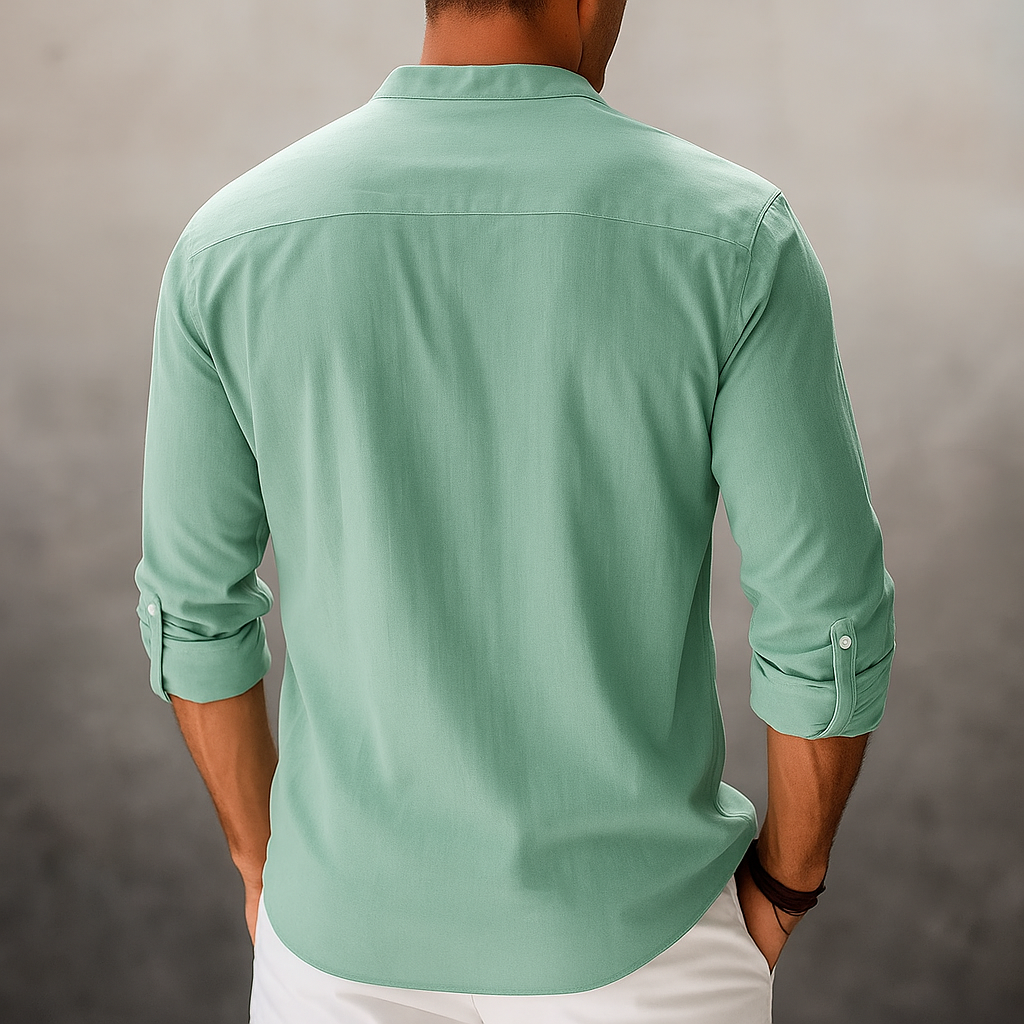 Chemise Homme Légère Manches Longues Été Casual