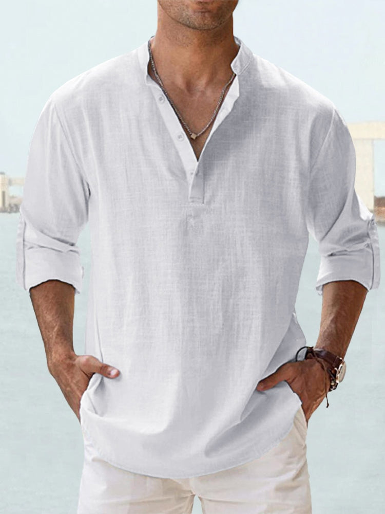 Chemise Homme Légère Manches Longues Été Casual