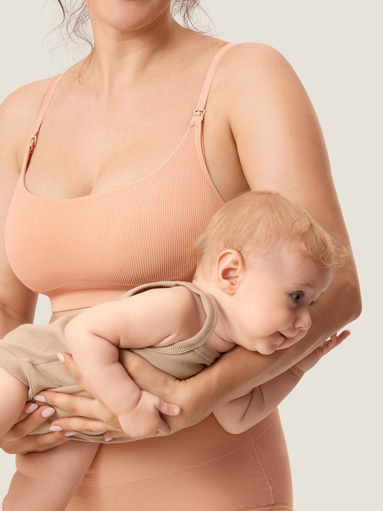 Brassière Allaitement Côtelée Confort Nuit Sans Armature