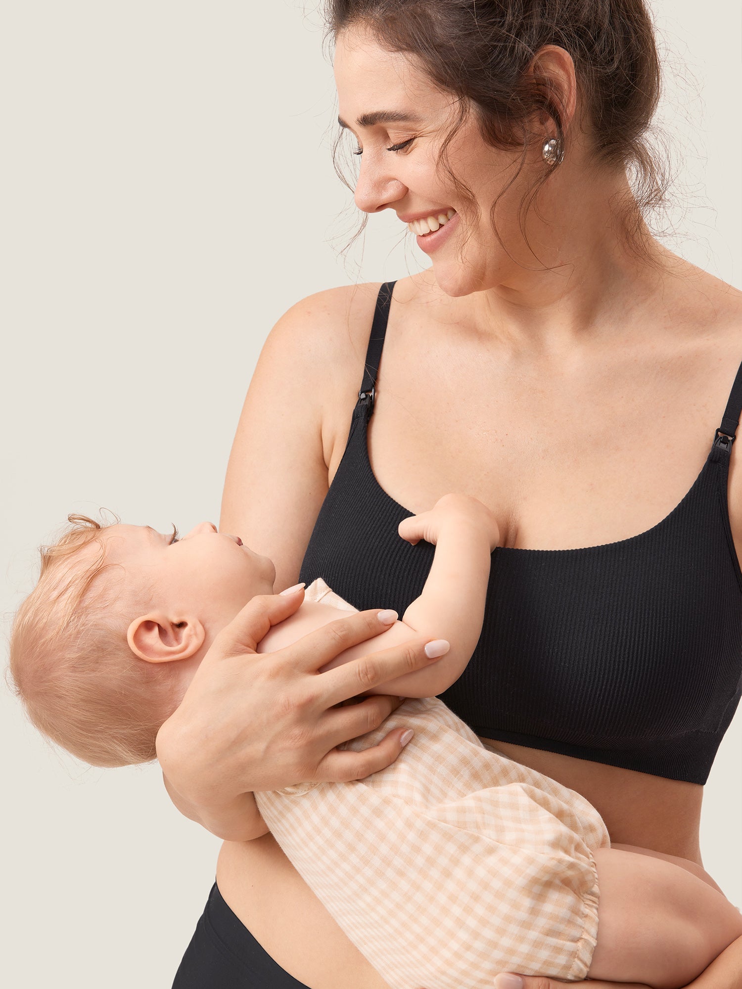 Brassière Allaitement Côtelée Confort Nuit Sans Armature