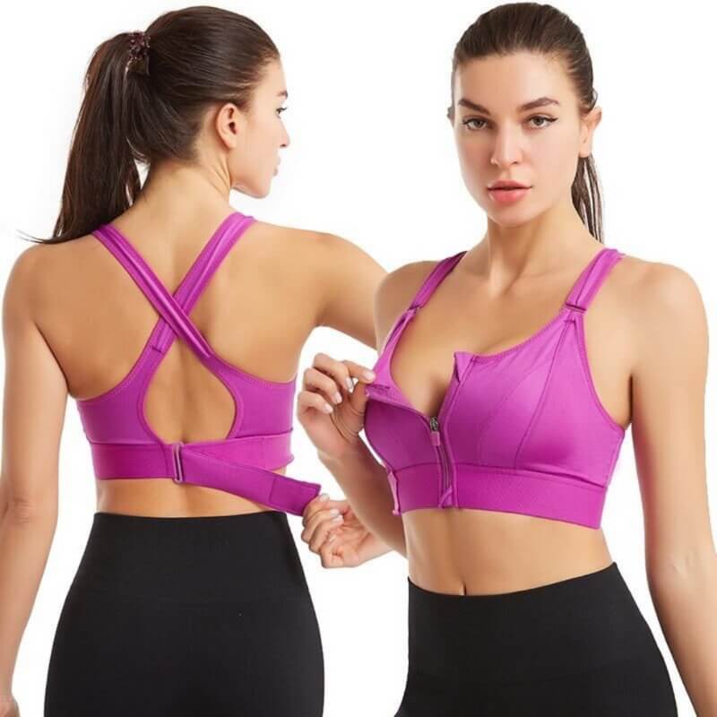 Brassière sport femme polyester bretelles réglables