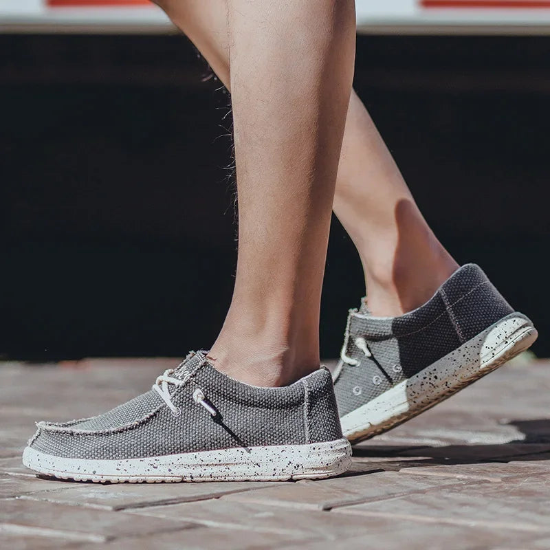 Chaussures Homme Slip-On Tissu Souple Légères Confort Casual