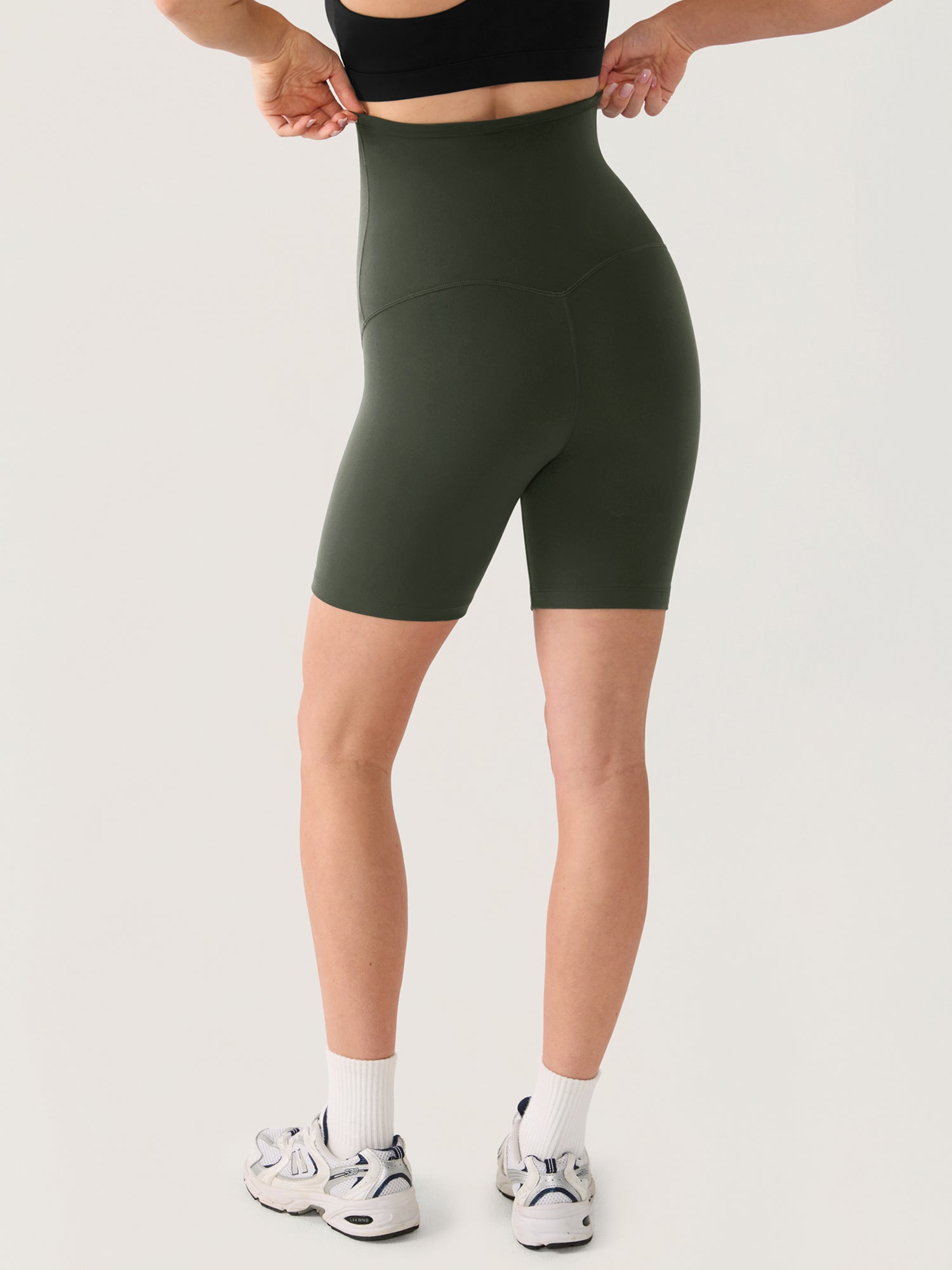 Short Maternité Femme Sans Couture Avant Taille Haute