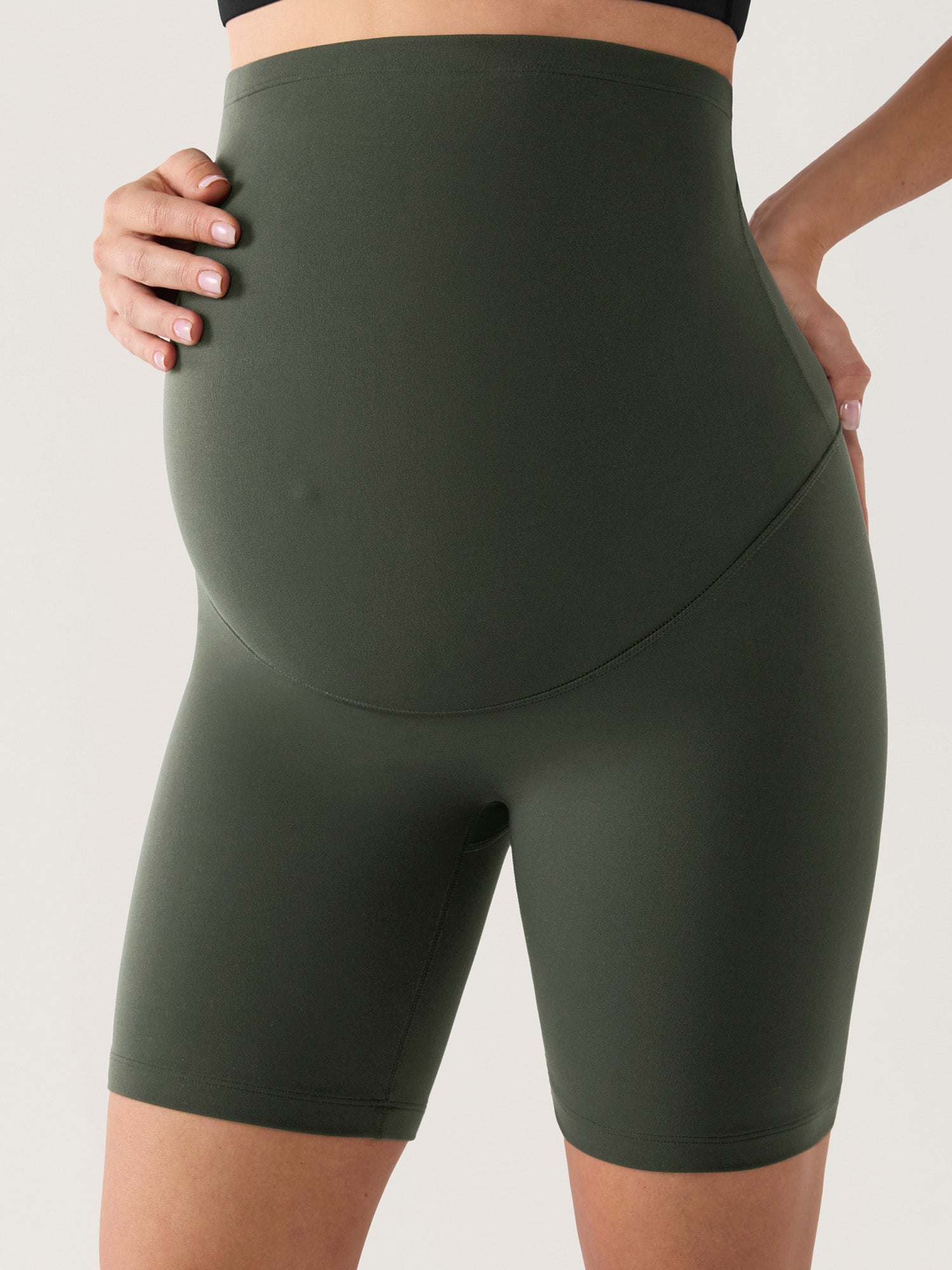 Short Maternité Femme Sans Couture Avant Taille Haute