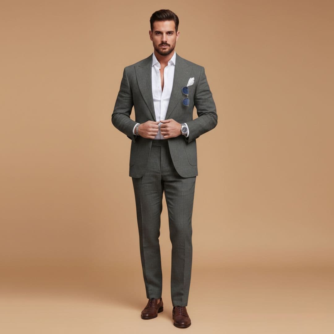 Costume homme slim | ensemble blazer revers encoche