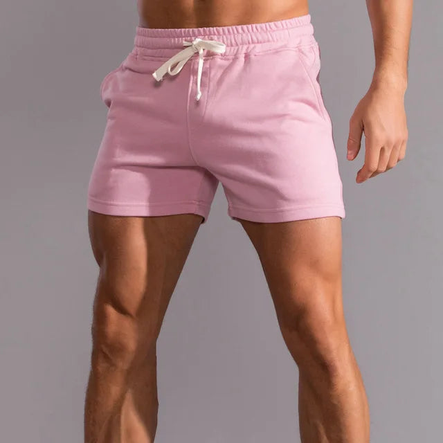 Short Homme Jogging Cordon Taille Élastique Sport Casual