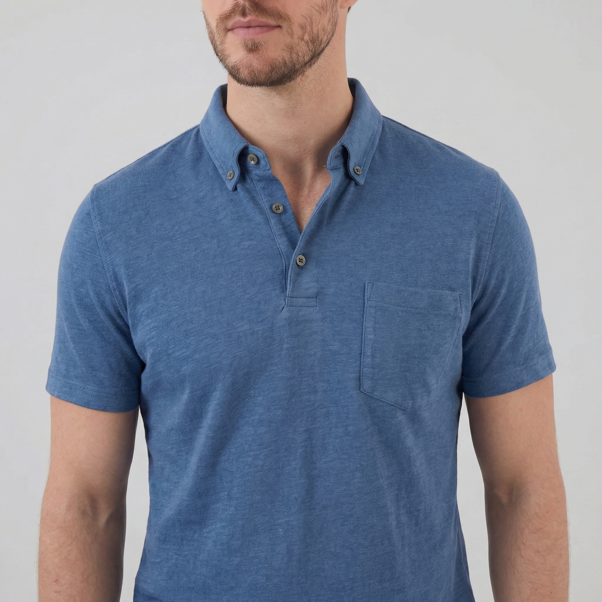 Haut polo été | vêtement maille fluide