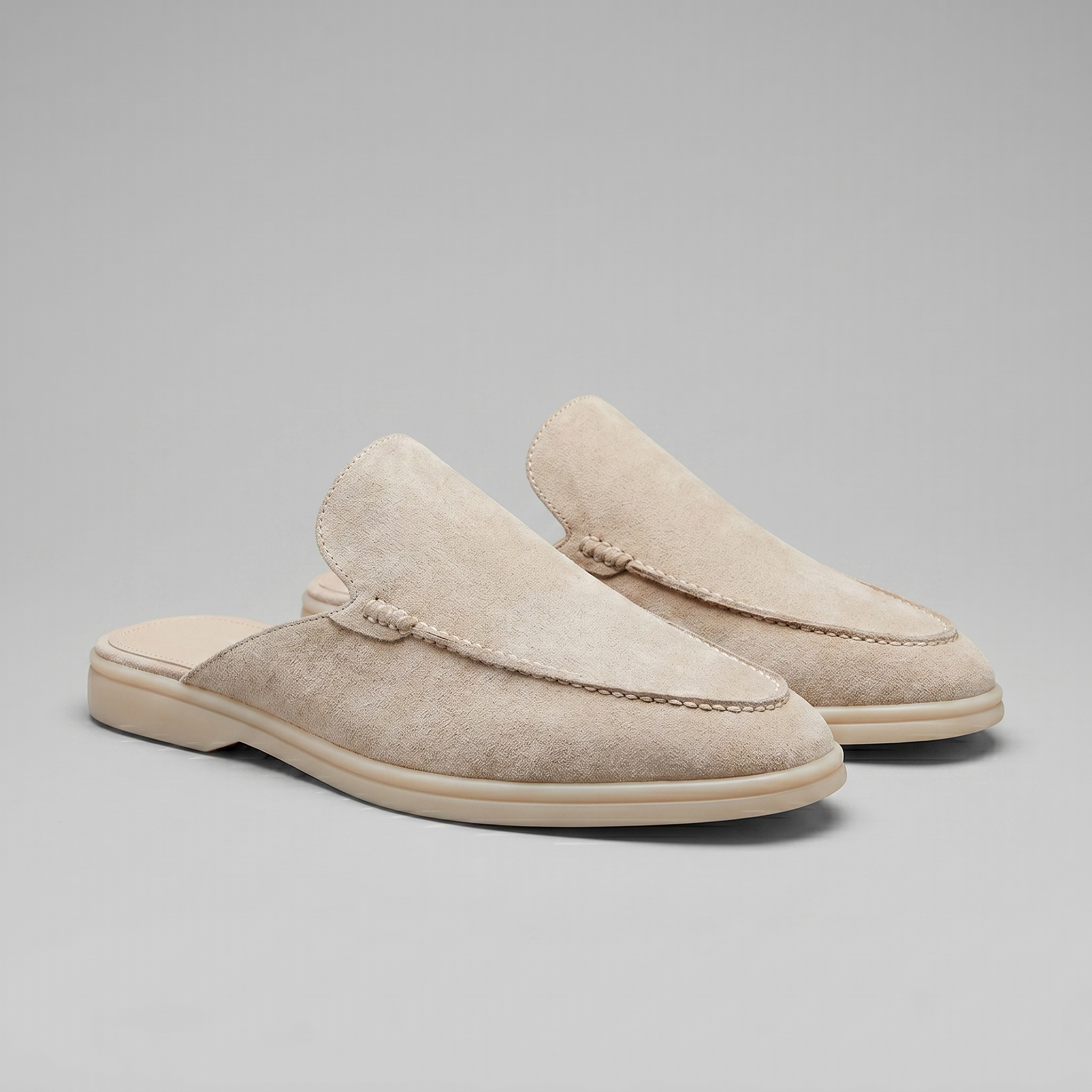 Chaussures mules homme | daim destalonné quotidien