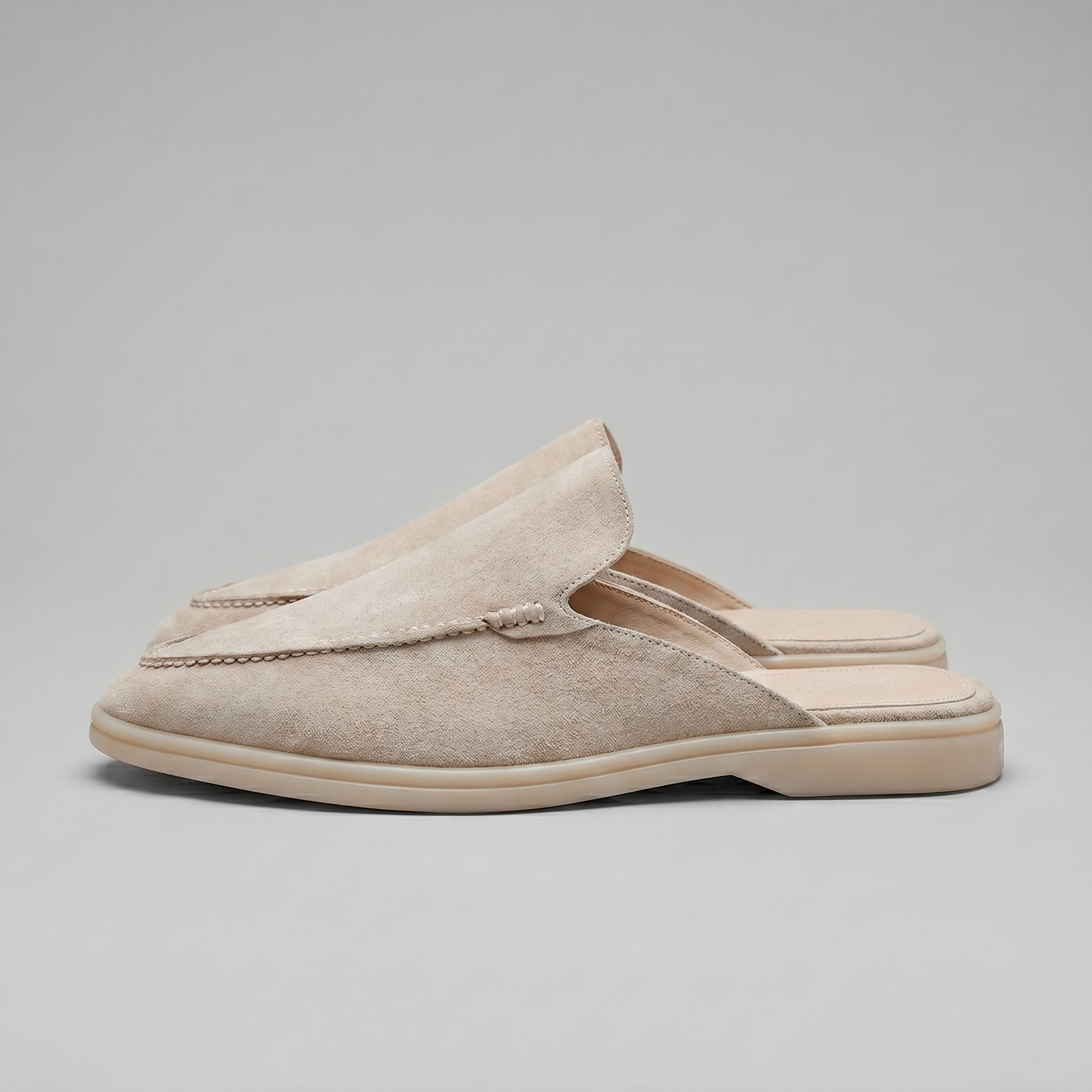 Chaussures mules homme | daim destalonné quotidien